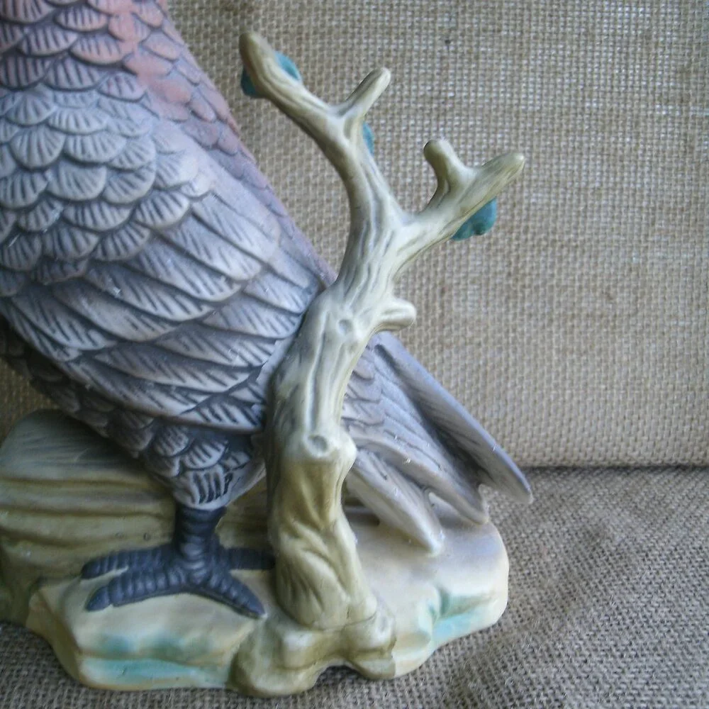 Vintage Large Homco Brown Owl Porcelain Figurine - Picture 12 of 16